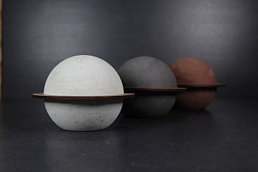 SATURN concrete bookend