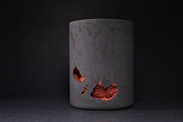 LAVA concrete utensil holder