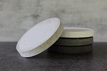 LARGE cement round coasters