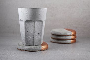 MINIMALIST concrete coasters