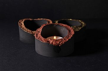 VOLCANO concrete candle holder