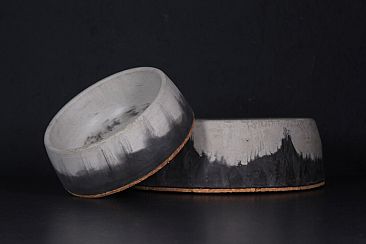 FLAME concrete pet bowl