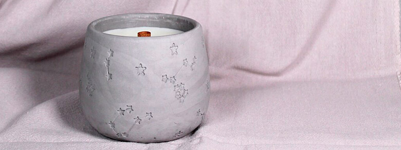 CONSTELLATION concrete candle